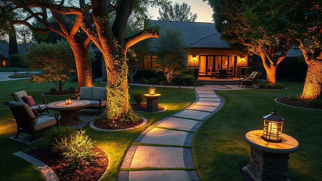 ARC Design Landscape landscape and walkway lighting illustration